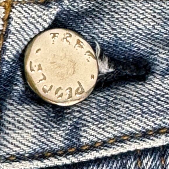 Free People Skinny High Rise Ankle Raw Hem Jeans Sz 30 - Picture 5 of 11